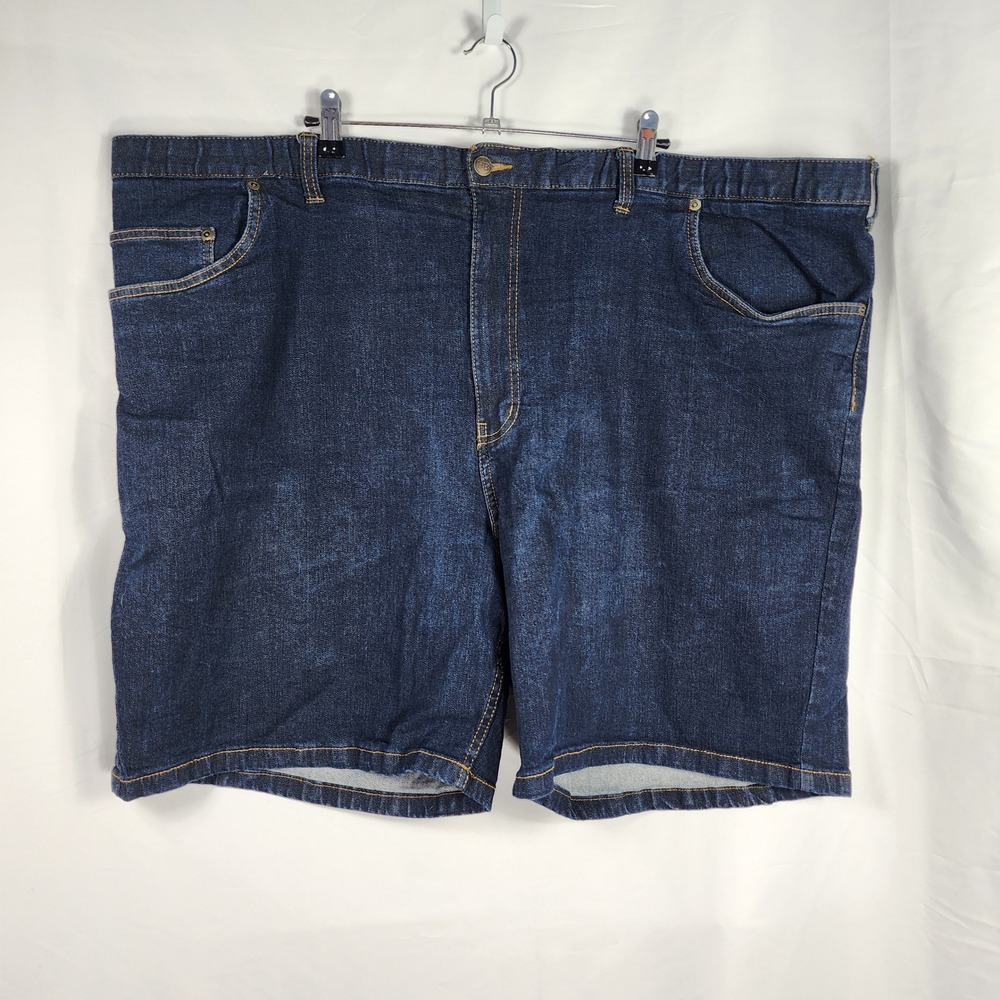 George Denim Shorts Mens 50 Continuous Comfort Waistband Blue Big Casual Classic